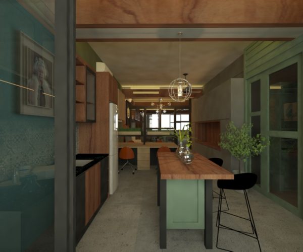 Pantri & Ruang Pejabat di Zone B